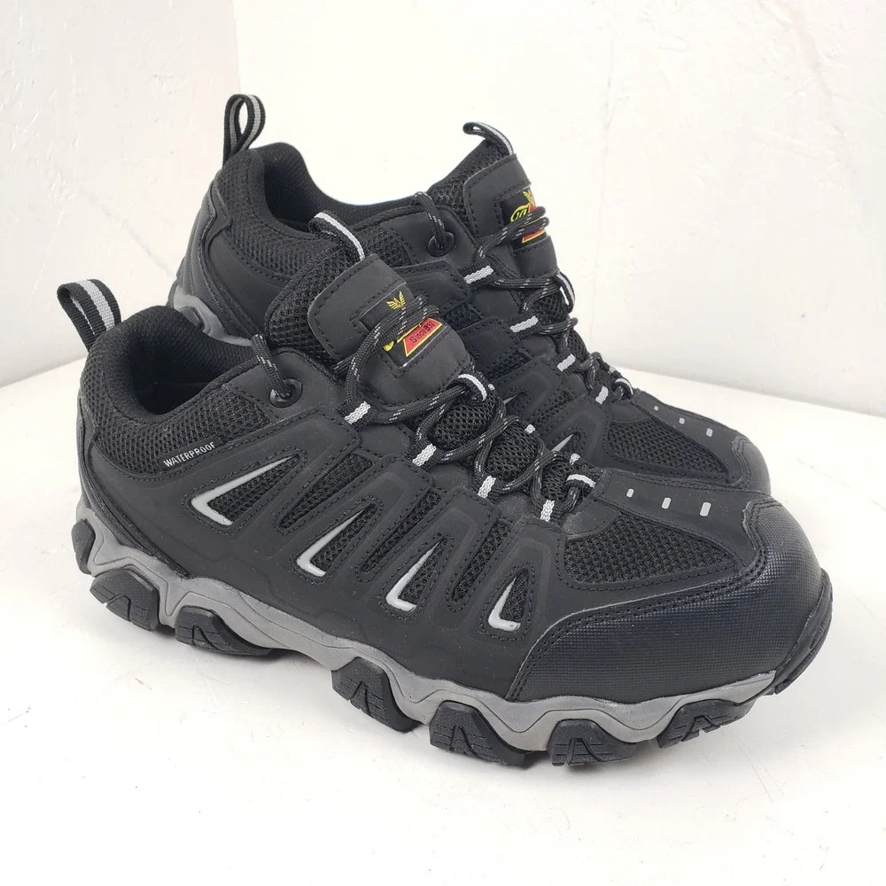 Thorogood 804-6293 Mens 9.5 M Waterproof Safety Toe Work Shoes Black EH